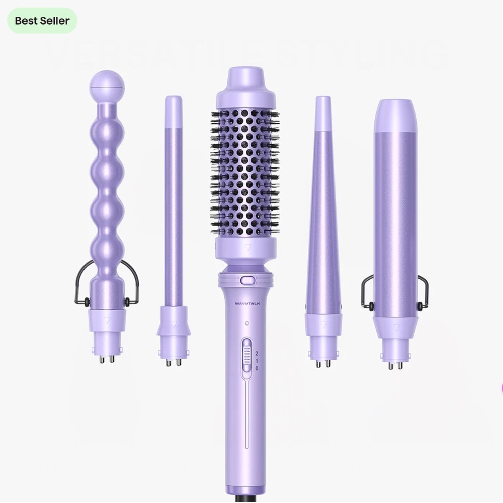 👩🏾‍🎤💇🏽‍♀️🧑🏾‍🎤WAVYTALK HAIRCARE CURLING TOOL SET 🔥🔥🔥ON SALE IN PURPLE